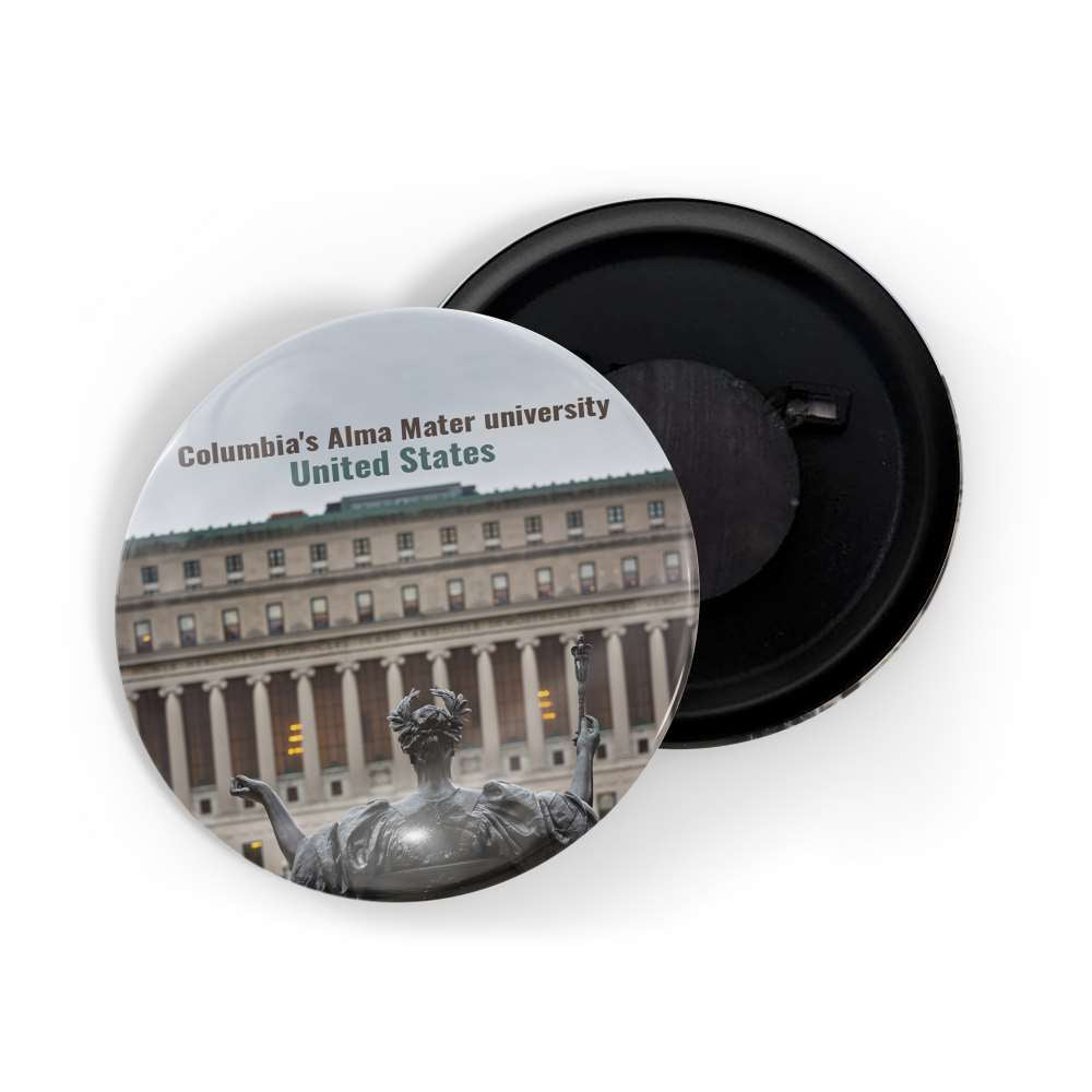 dhcrafts Fridge Magnet Multicolor Famous Tourist Place Columbia's Alma Mater University United States Glossy Finish Design Pack of 1